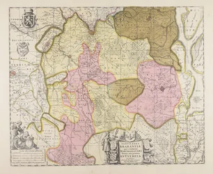 Tertia pars Brabantiae: qua continetur Marchionat. SRI horum urbs primaria Antuerpia / ex archetypo Michaelis Florenty a Langren